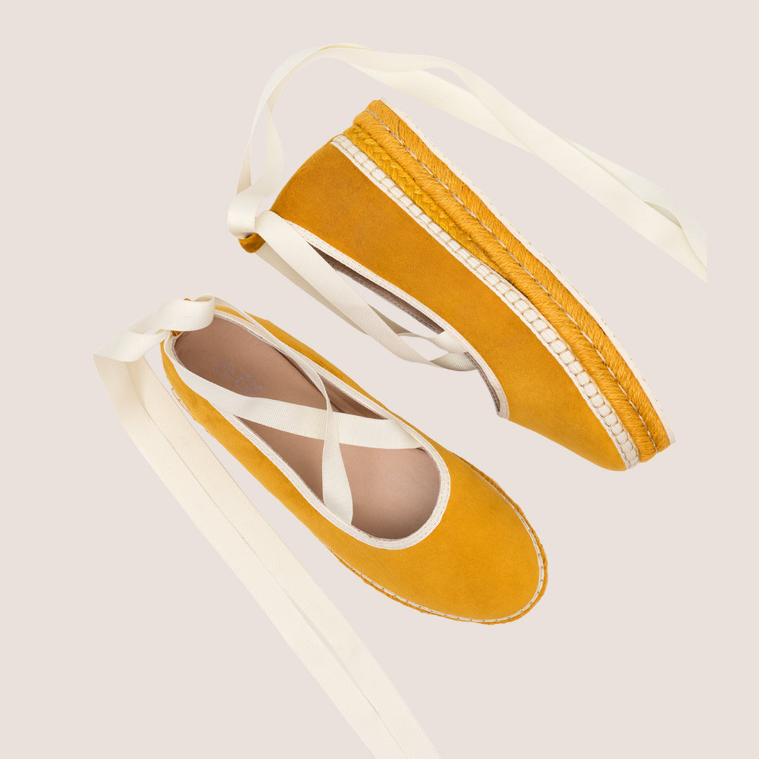 ALPARGATA EVA CHIC TEXTIL - MOSTAZA X CRUDO