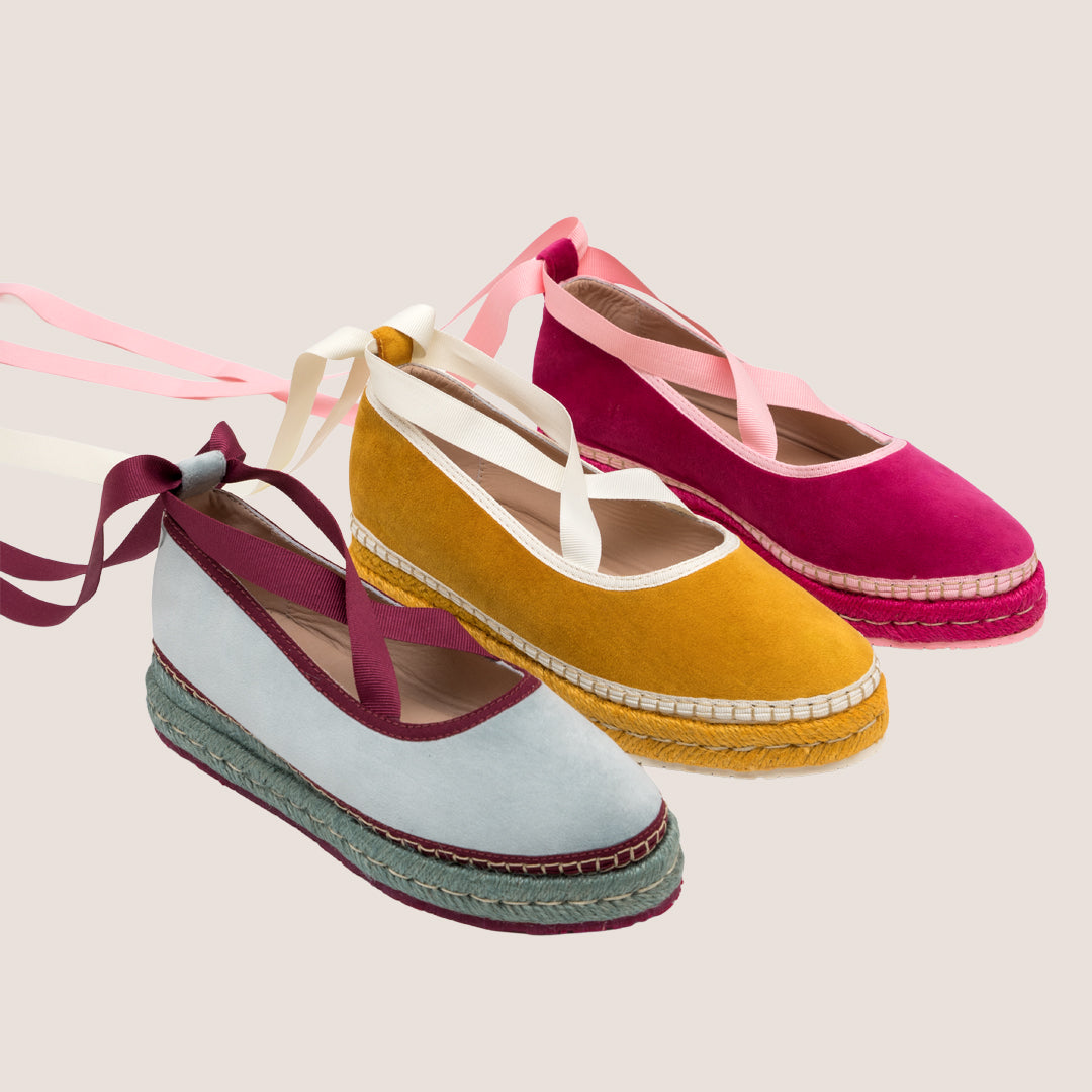 ALPARGATA EVA CHIC TEXTIL - MOSTAZA X CRUDO