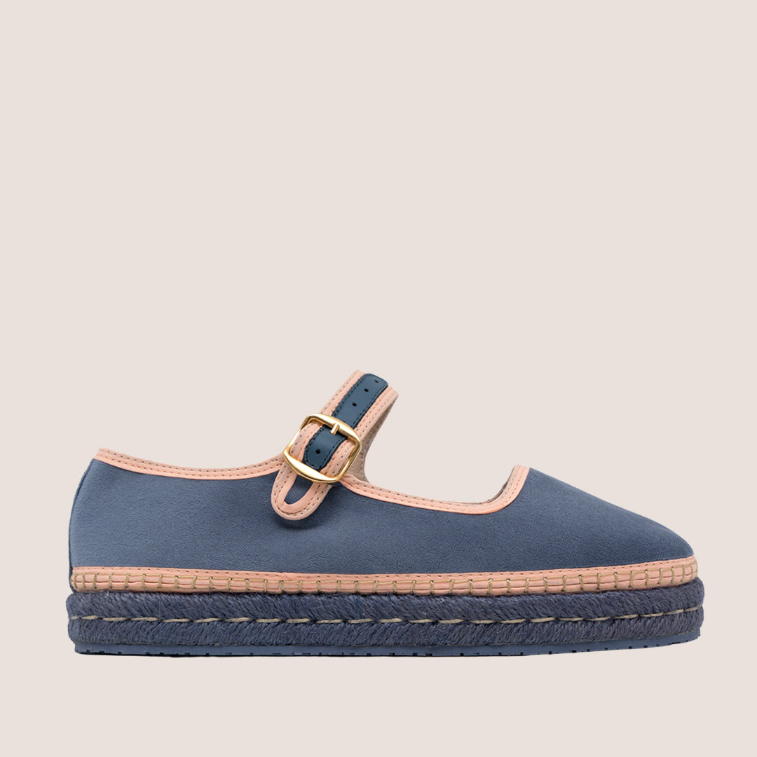 ALPARGATA MAFALDA CHIC TEXTIL - AZUL X CURUBA