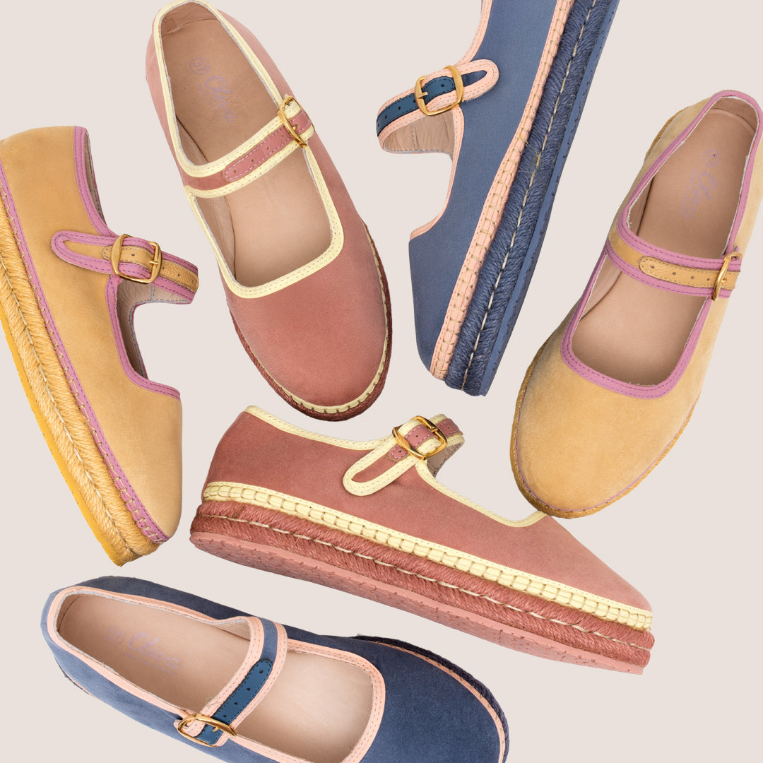 ALPARGATA MAFALDA CHIC TEXTIL - AZUL X CURUBA