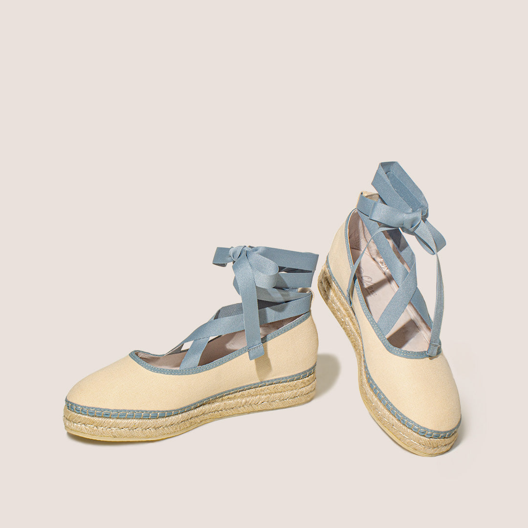 Alpargata Eva Textil - Amarillo X Azul