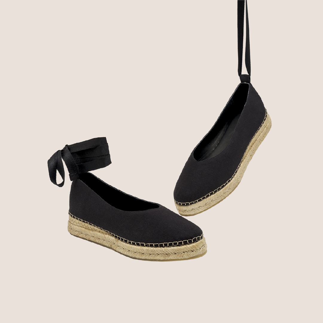 Alpargata Lety Textil - Negro