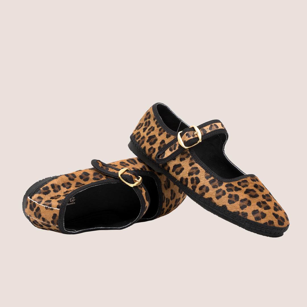 AlPARGATA MAKARENA FOLIA - LEOPARDO X NEGRO