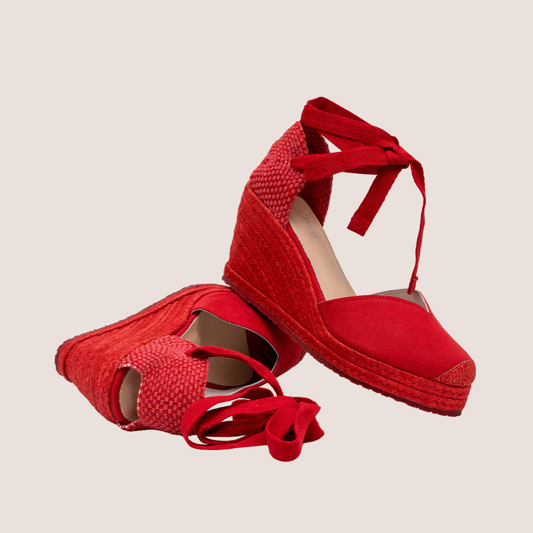 MENORCA TINTURADA MEDIA TEXTIL - ROJO