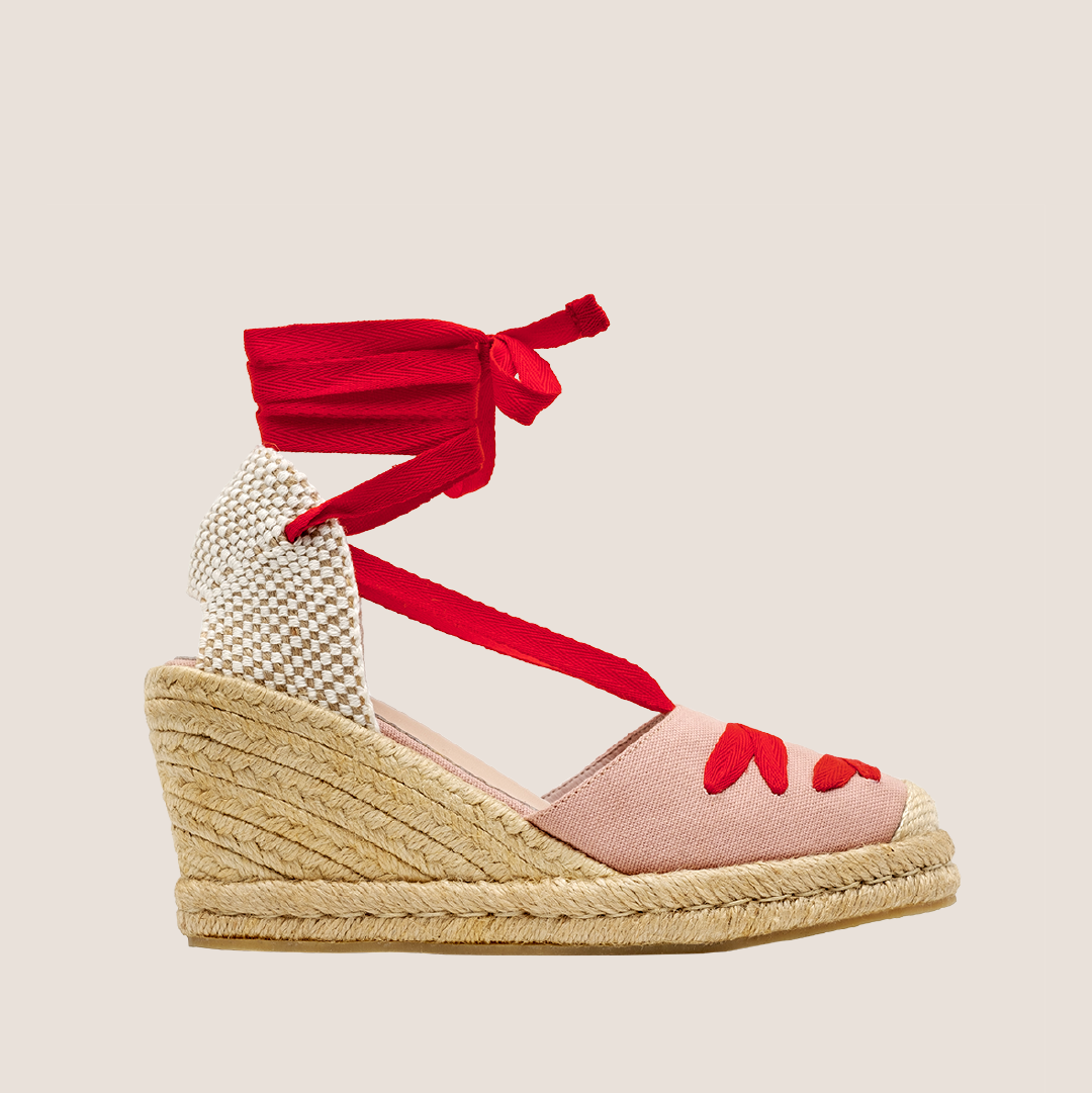 Monarquina Media Textil - Maní rojo