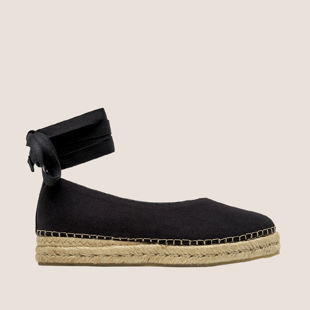 Alpargata Lety Textil - Negro