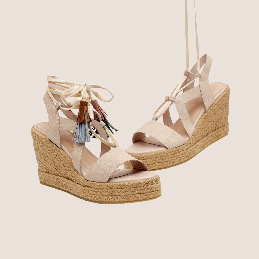 Samantha Media Cuero - Beige