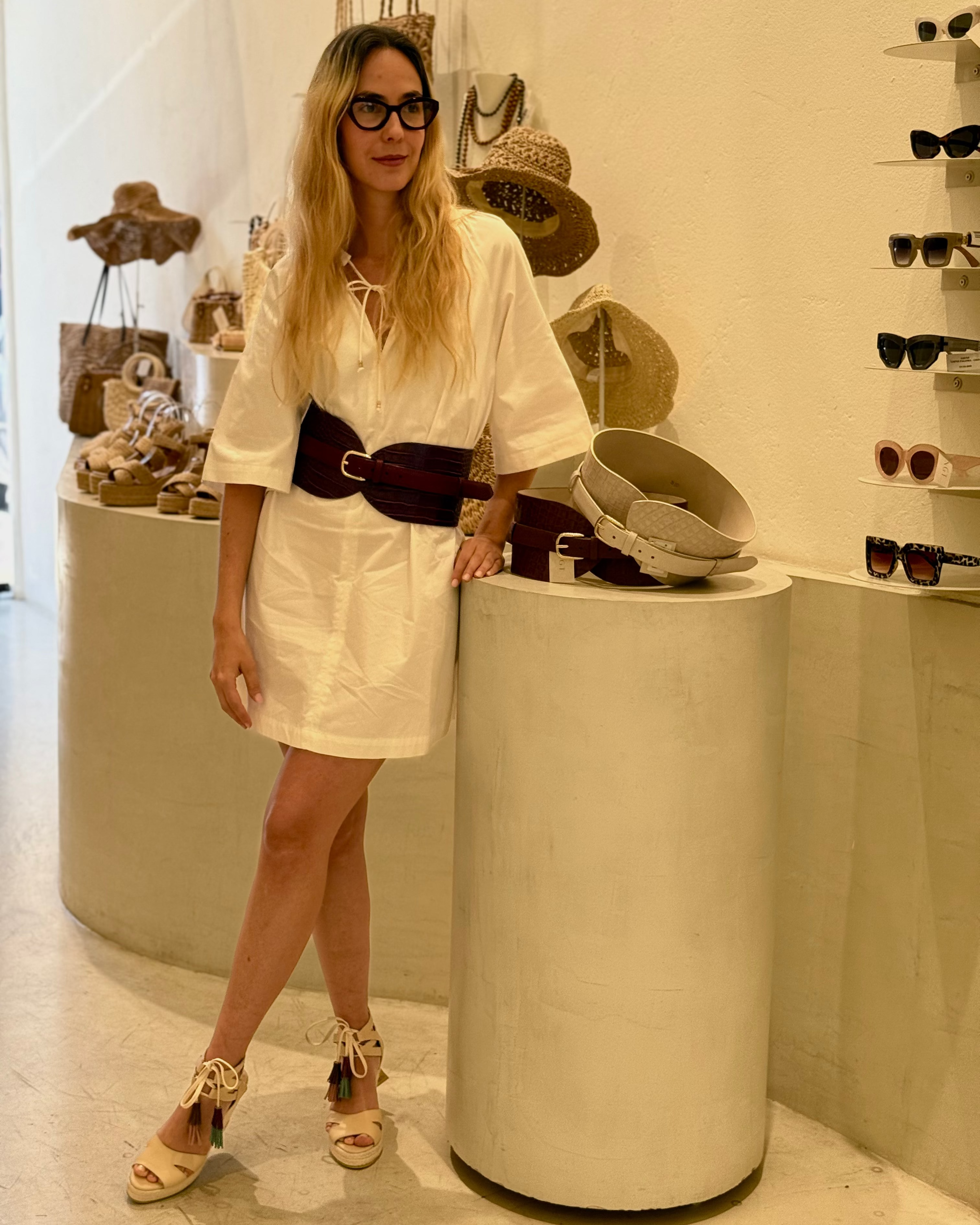 MIRANDA ALTA CUERO - BEIGE