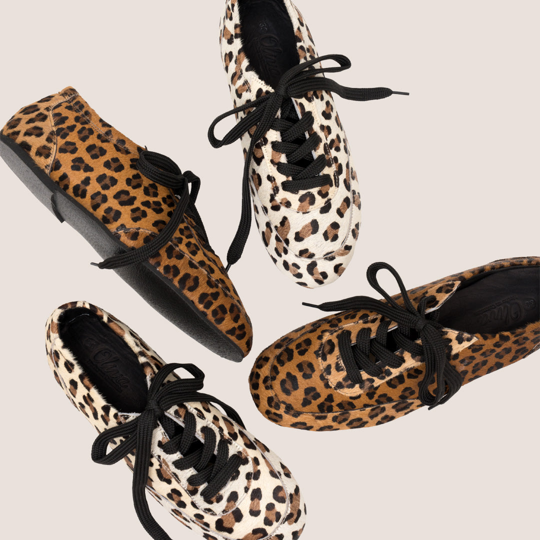 TENIS BALETA TANZANIA FOLIA - LEOPARDO MIEL