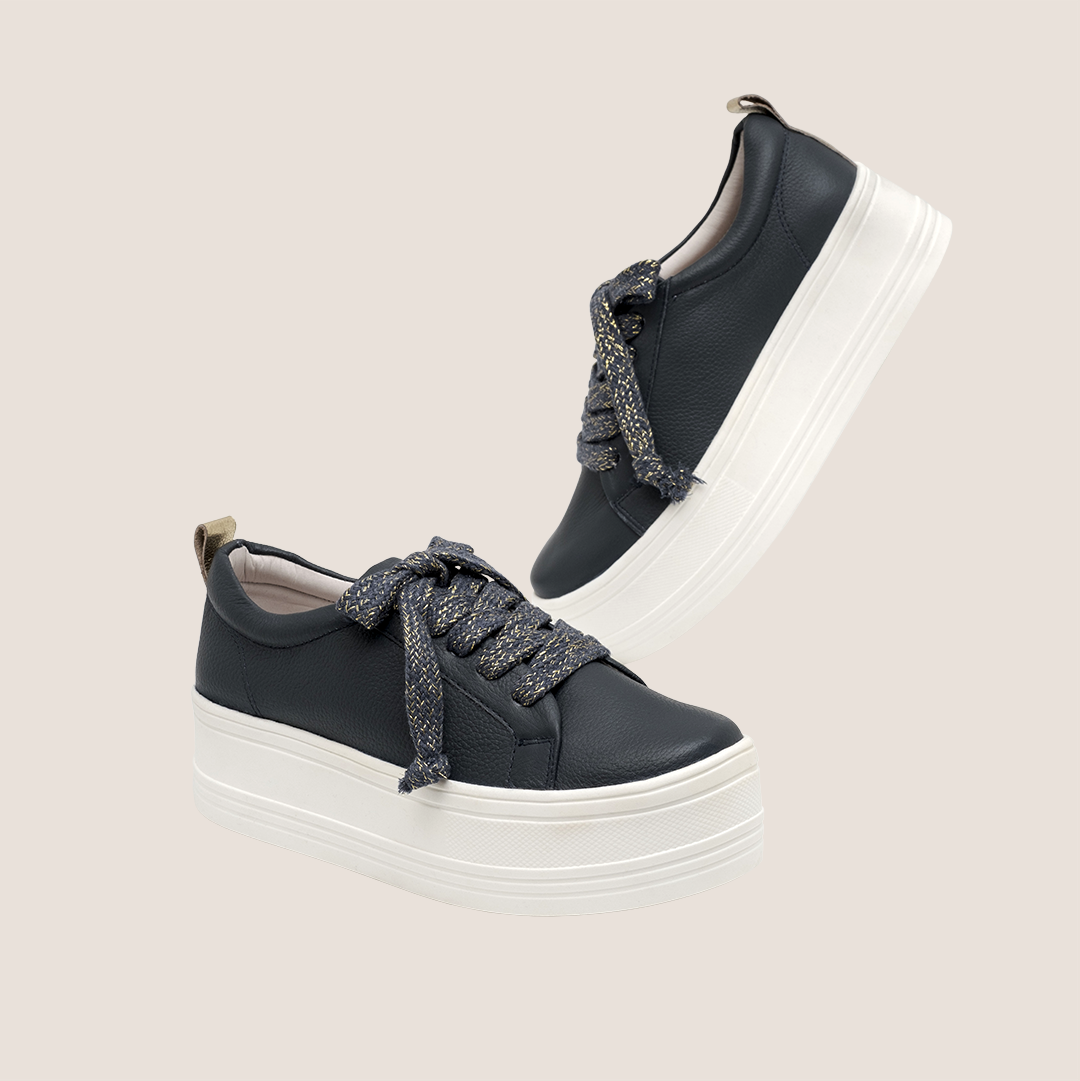 Tenis P Malta Cuero - Azul