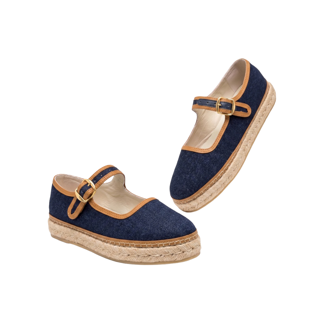 ALPARGATA MAFALDA CHIC TEXTIL - JEAN X CAMEL