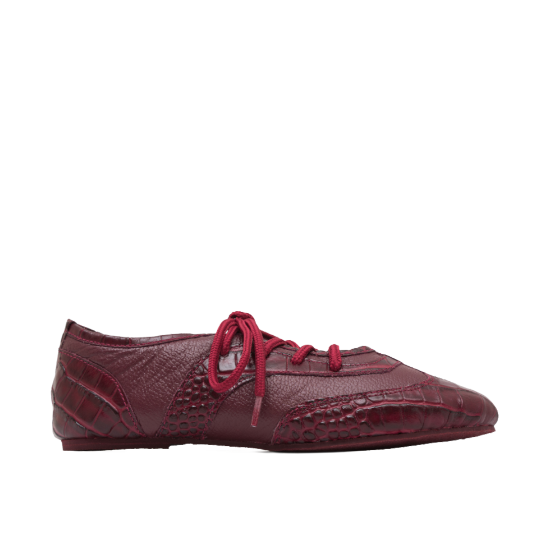 TENIS BALETA SIENNA FOLIA - VINOTINTO