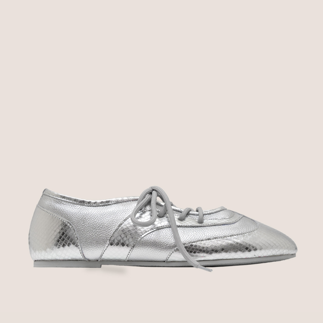 TENIS BALETA SIENNA FOLIA - PLATA