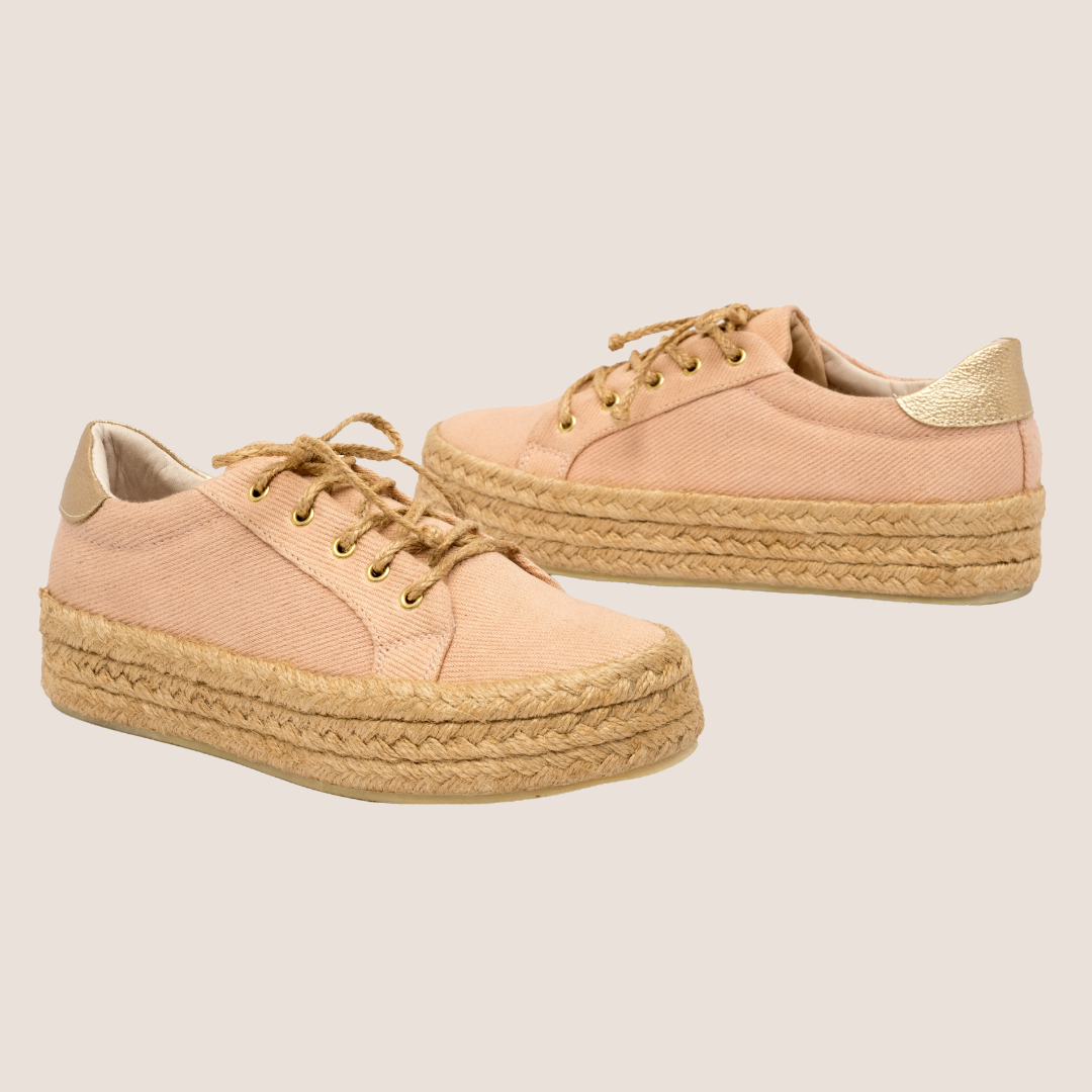 Tenis P Textil Yute - Palo De Rosa