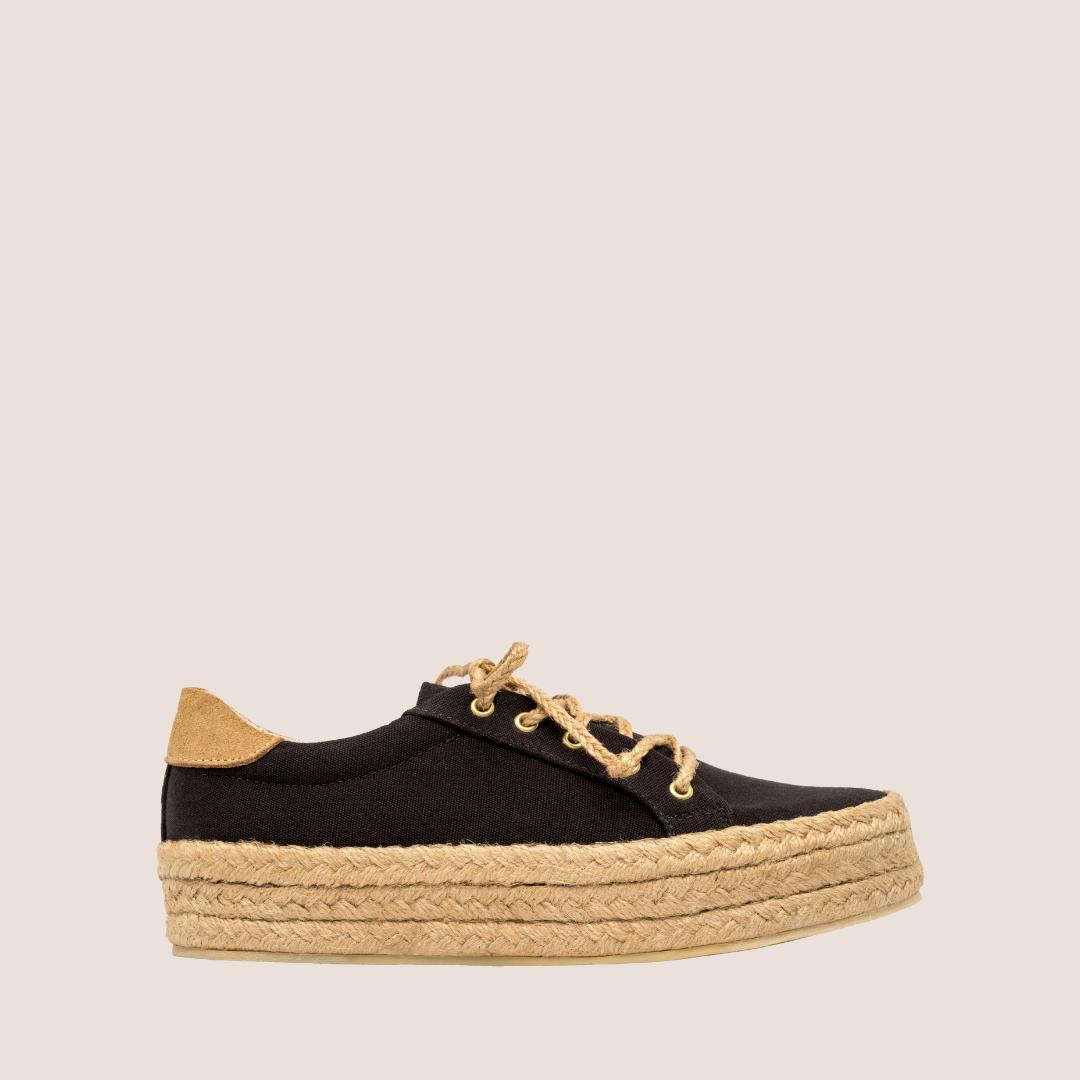 Tenis P Textil Yute - Negro