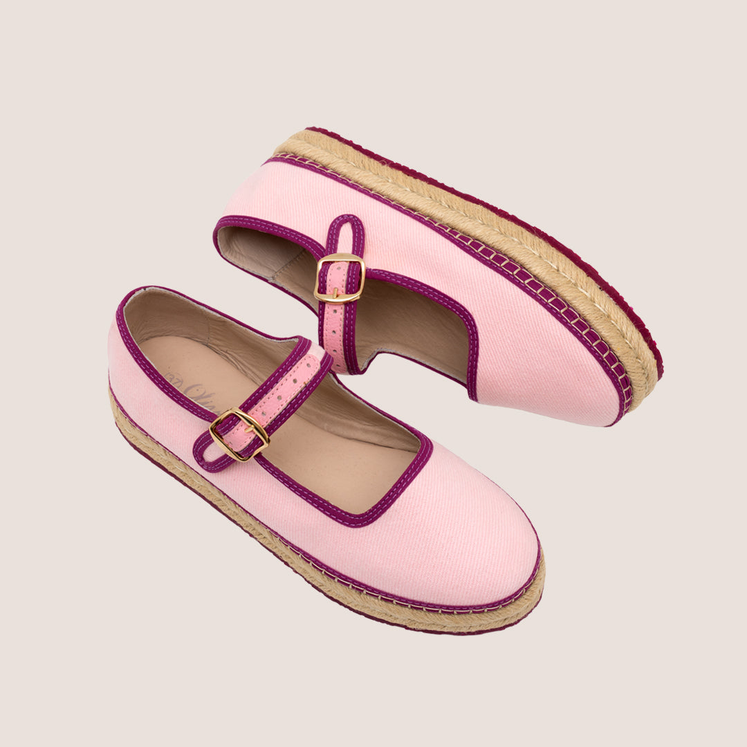 ALPARGATA MAFALDA CHIC TEXTIL - ROSADO X MAGENTA