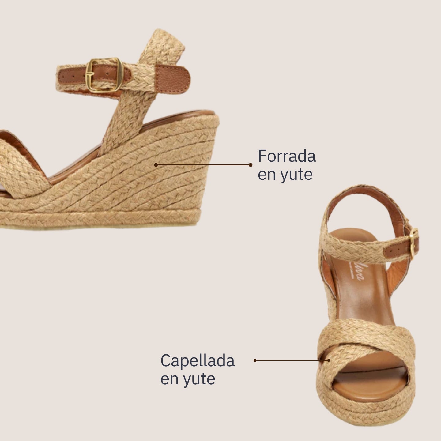 Antonella Media Jute - Honey