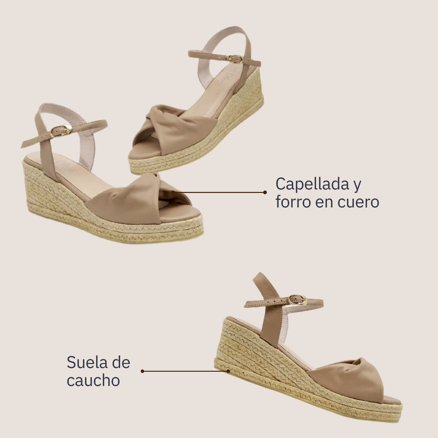 Slovakia Baja Leather - Taupe