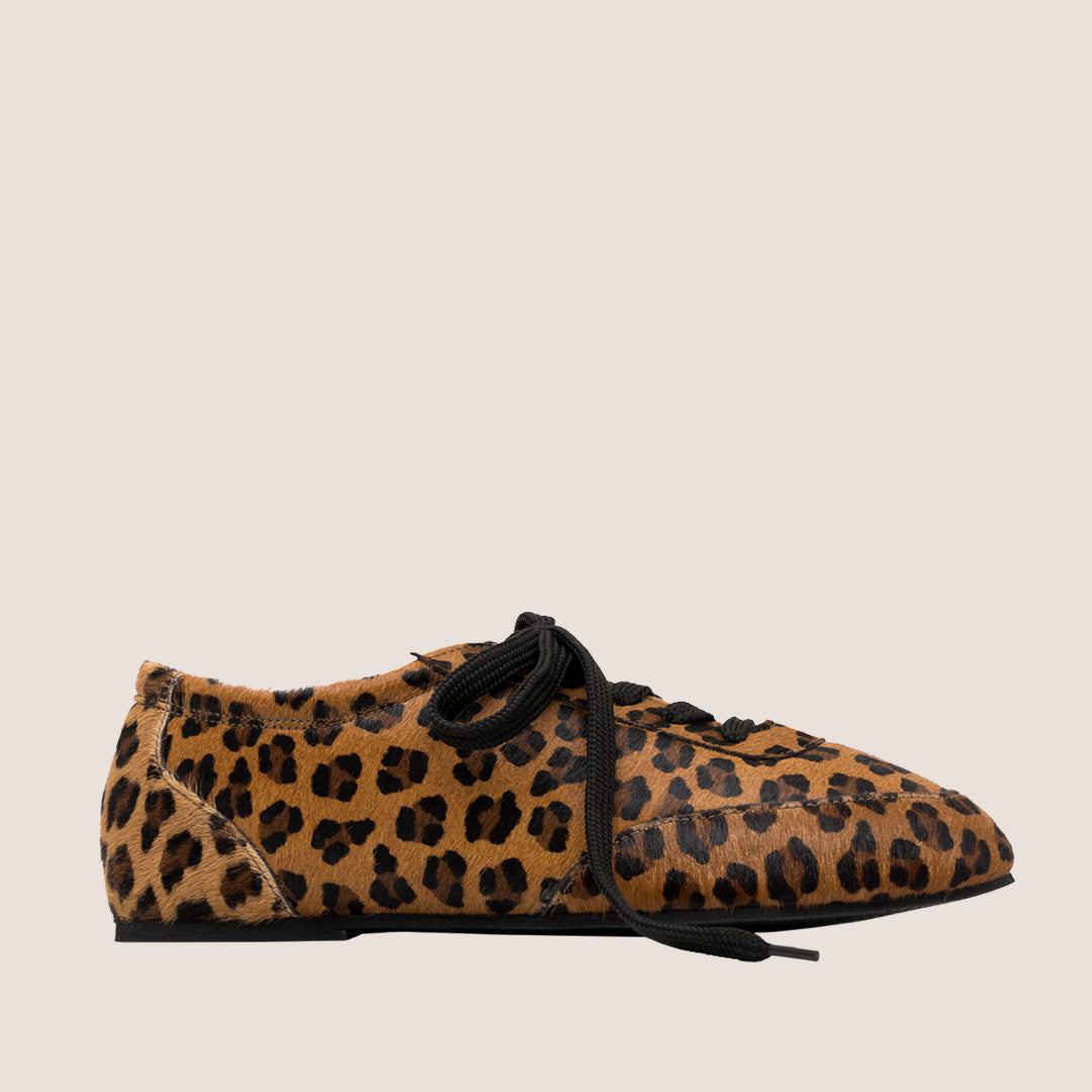 TENIS BALETA TANZANIA FOLIA - LEOPARDO MIEL
