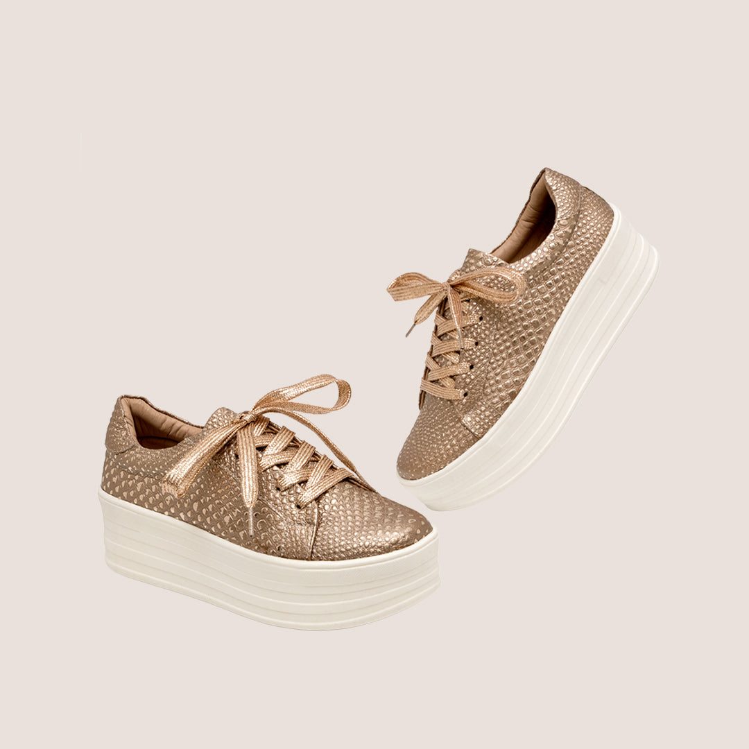 Tenis P Folia - Oro Rosa