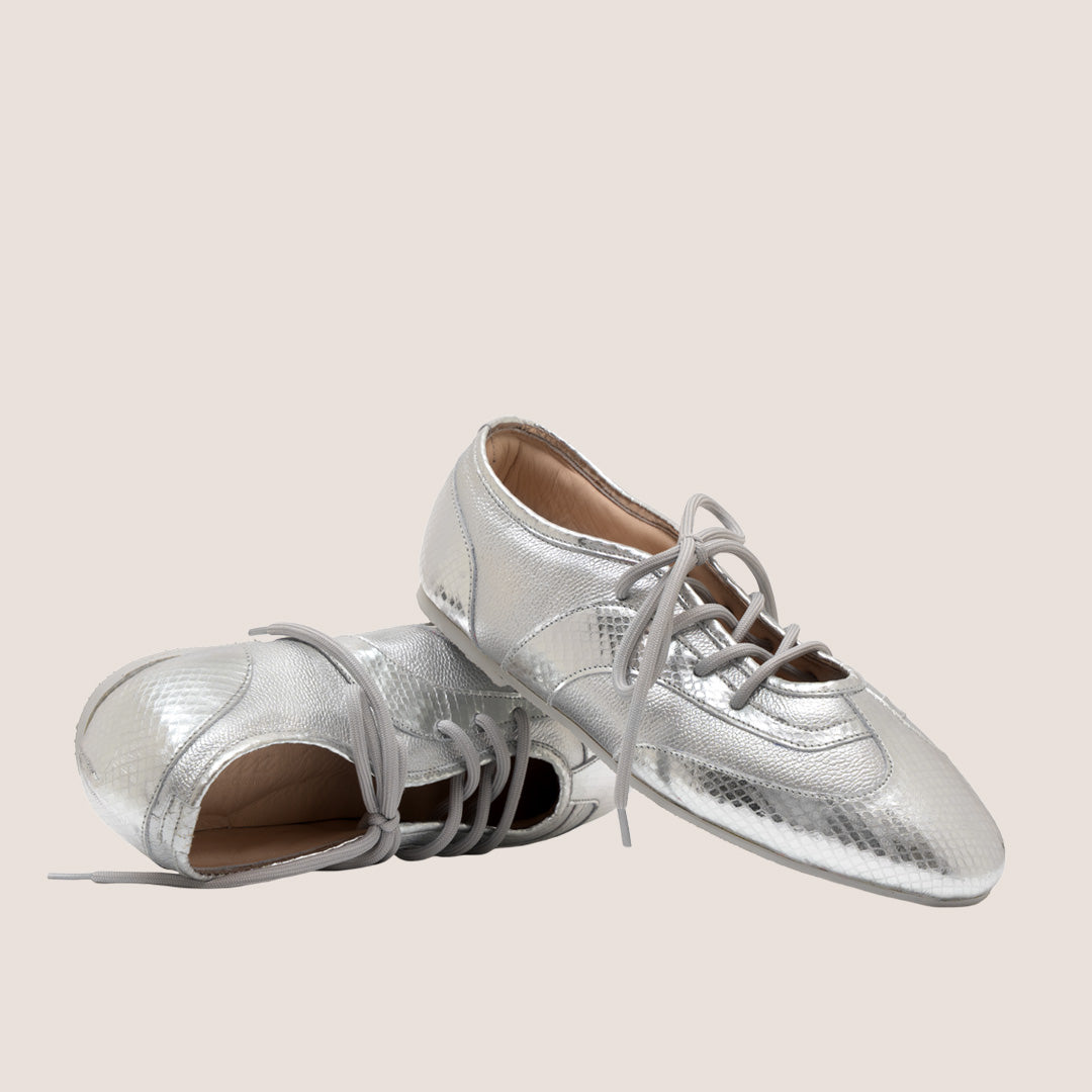 TENIS BALETA SIENNA FOLIA - PLATA