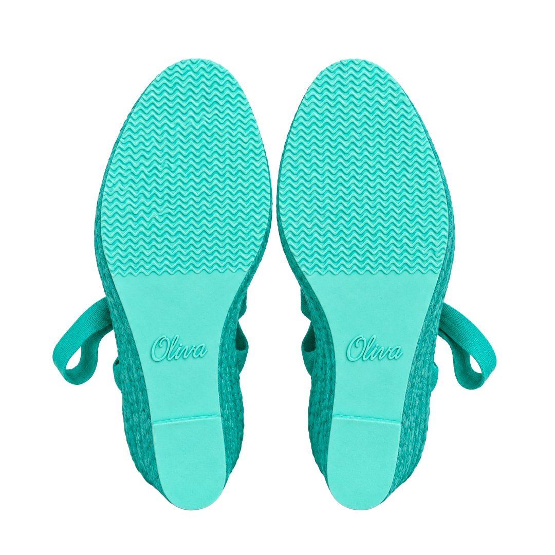 MAYORCA TINTURADA MEDIA TEXTIL - VERDE MENTA