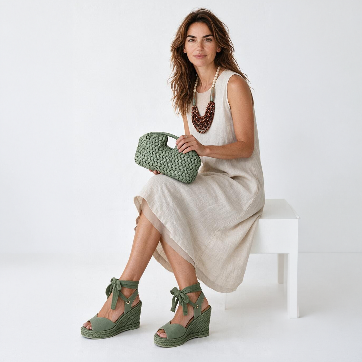 NATASHA TINTURADA MEDIA TEXTIL - VERDE EUCALIPTO